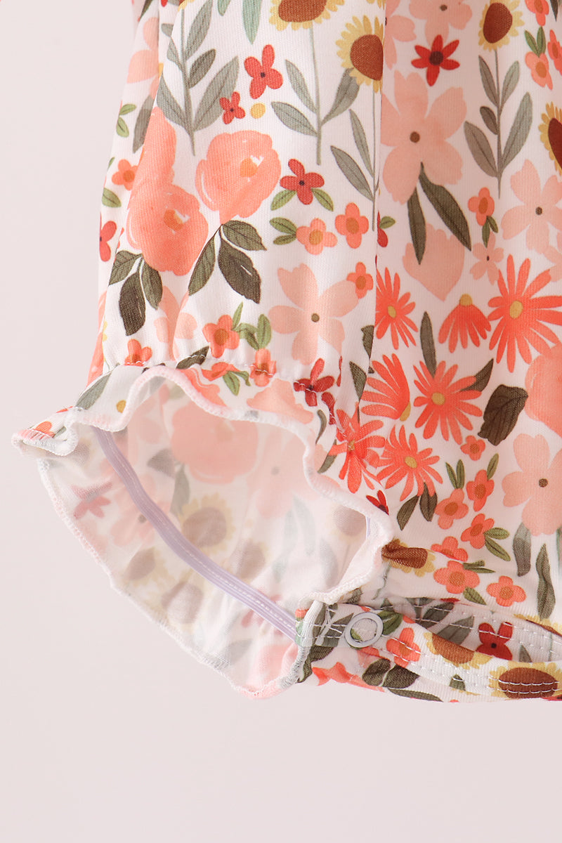 Green floral bow bubble