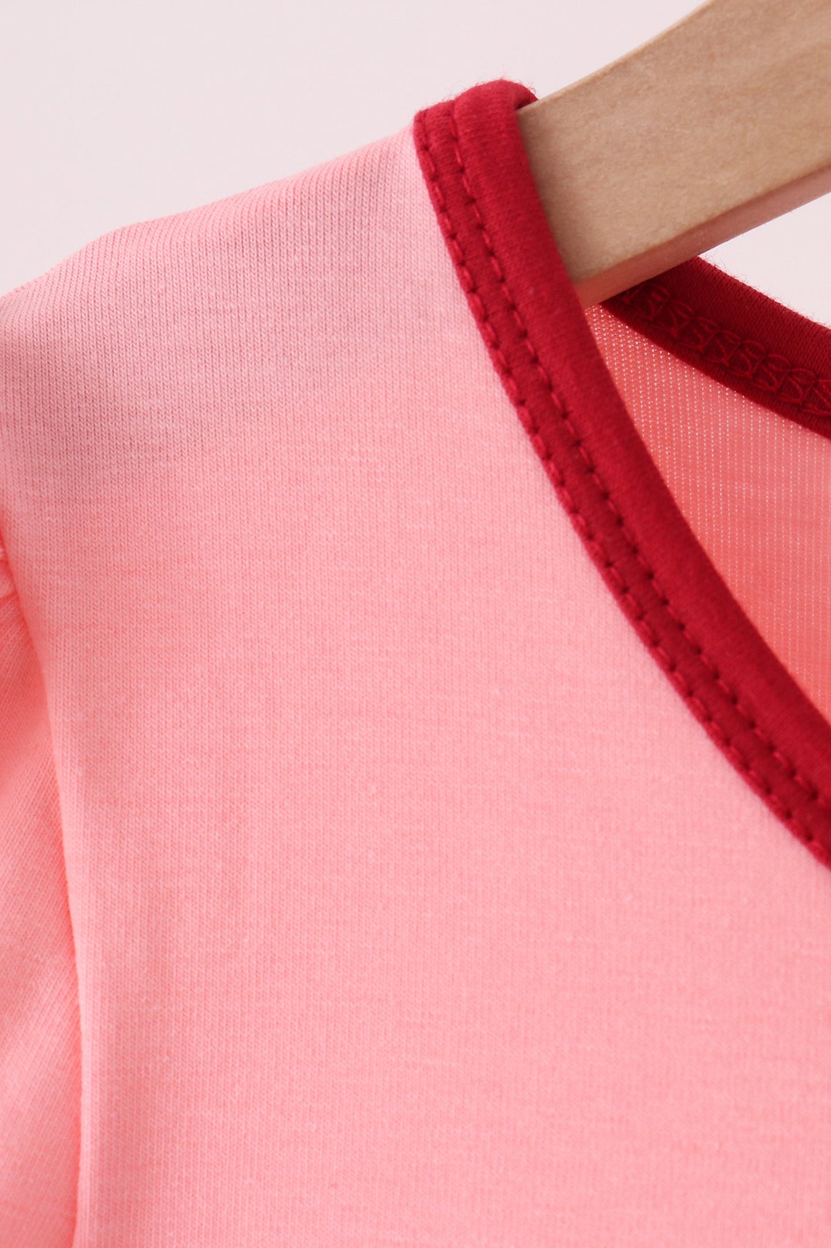 Pink turkey embroidery dress