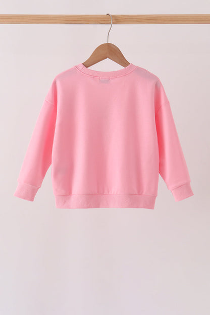 Pink Santa Sequin Top
