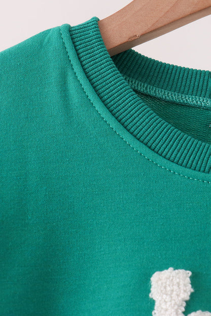 Green Grinch French Knot Mom&me Top