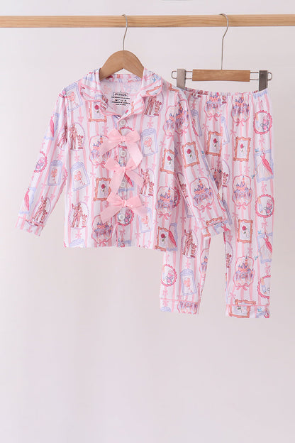 Pink Character Bamboo Pajama Set