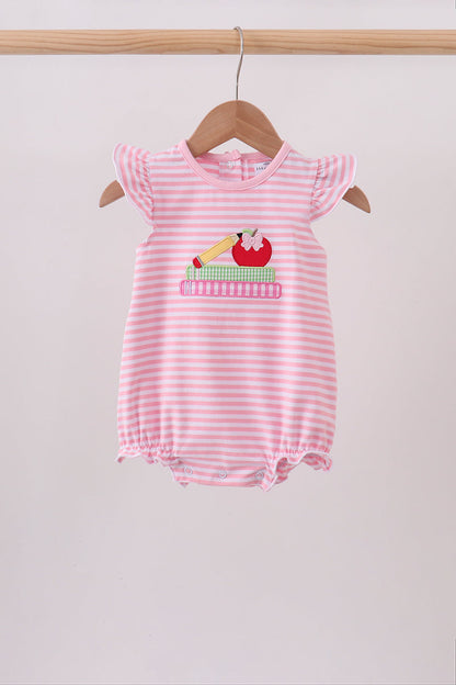 Pink Apple Pencil Embroidery Bubble