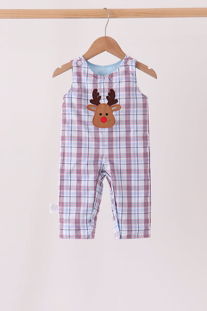 Blue plaid deer reversible jonjon